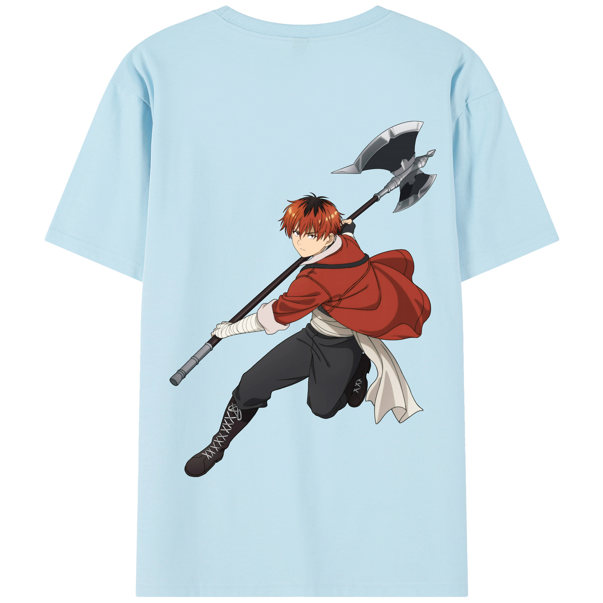 （画像用） 葬送のフリーレン Frieren 綿100％半袖Tシャツ（背面プリント）